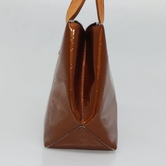 LOUIS VUITTON Monogram Vernis Reade PM Hand Bag Bronze M91146 LV Auth 130448 - Picture 5 of 16